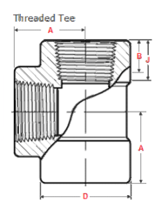 Threaded Tee G 233x300